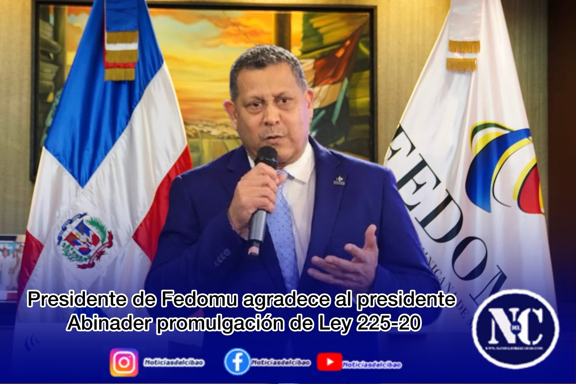 Presidente de Fedomu agradece al presidente Abinader promulgación de Ley 225-20