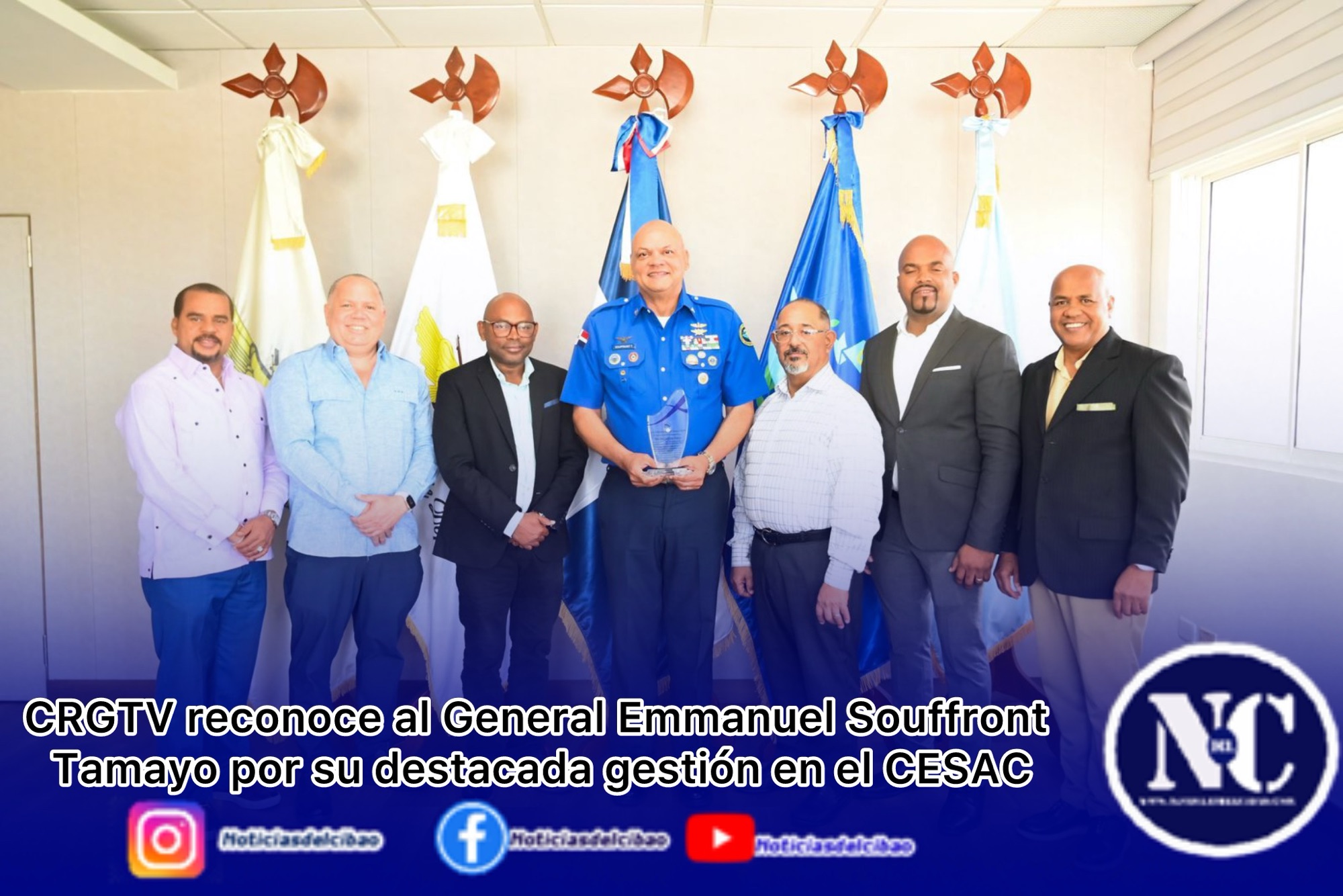 CRGTV reconoce al General Emmanuel Souffront Tamayo por su destacada gestión en el CESAC