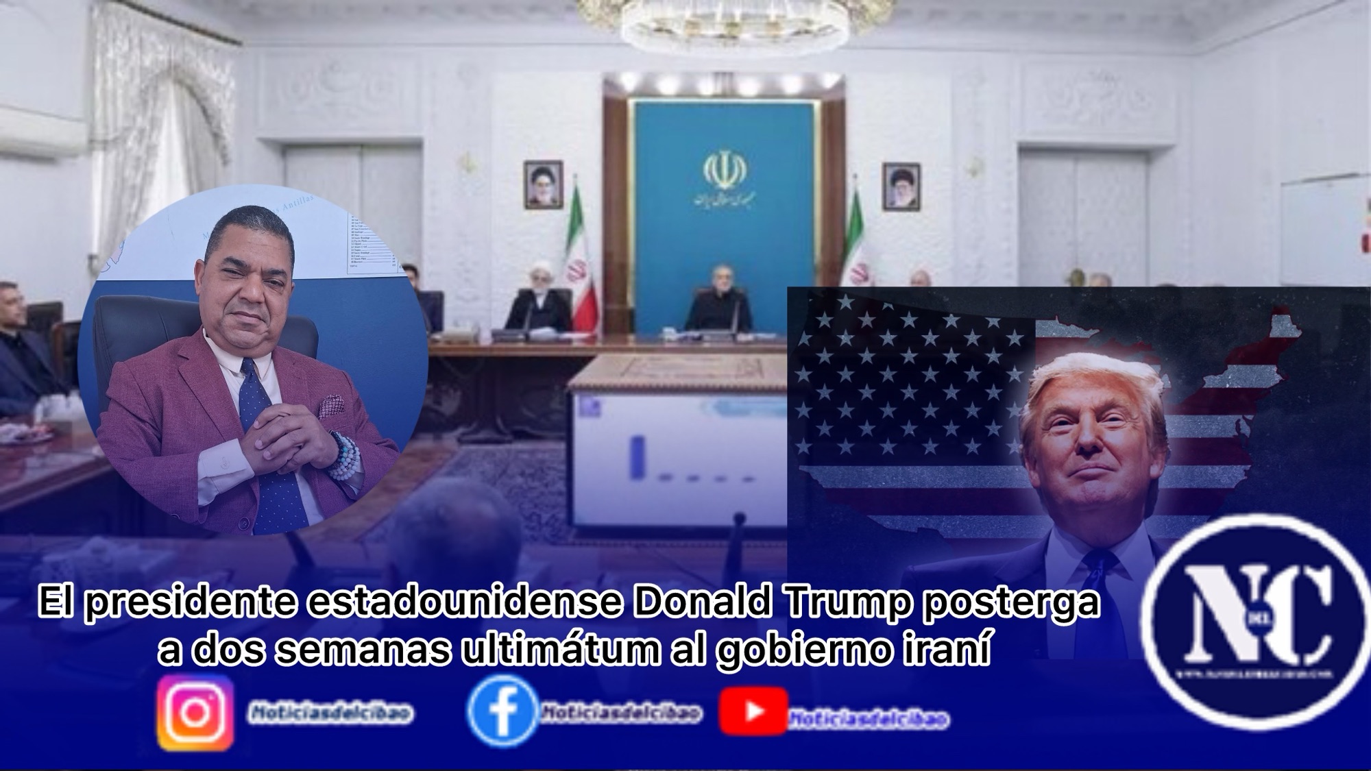 El presidente estadounidense Donald Trump posterga a dos semanas ultimátum al gobierno iraní