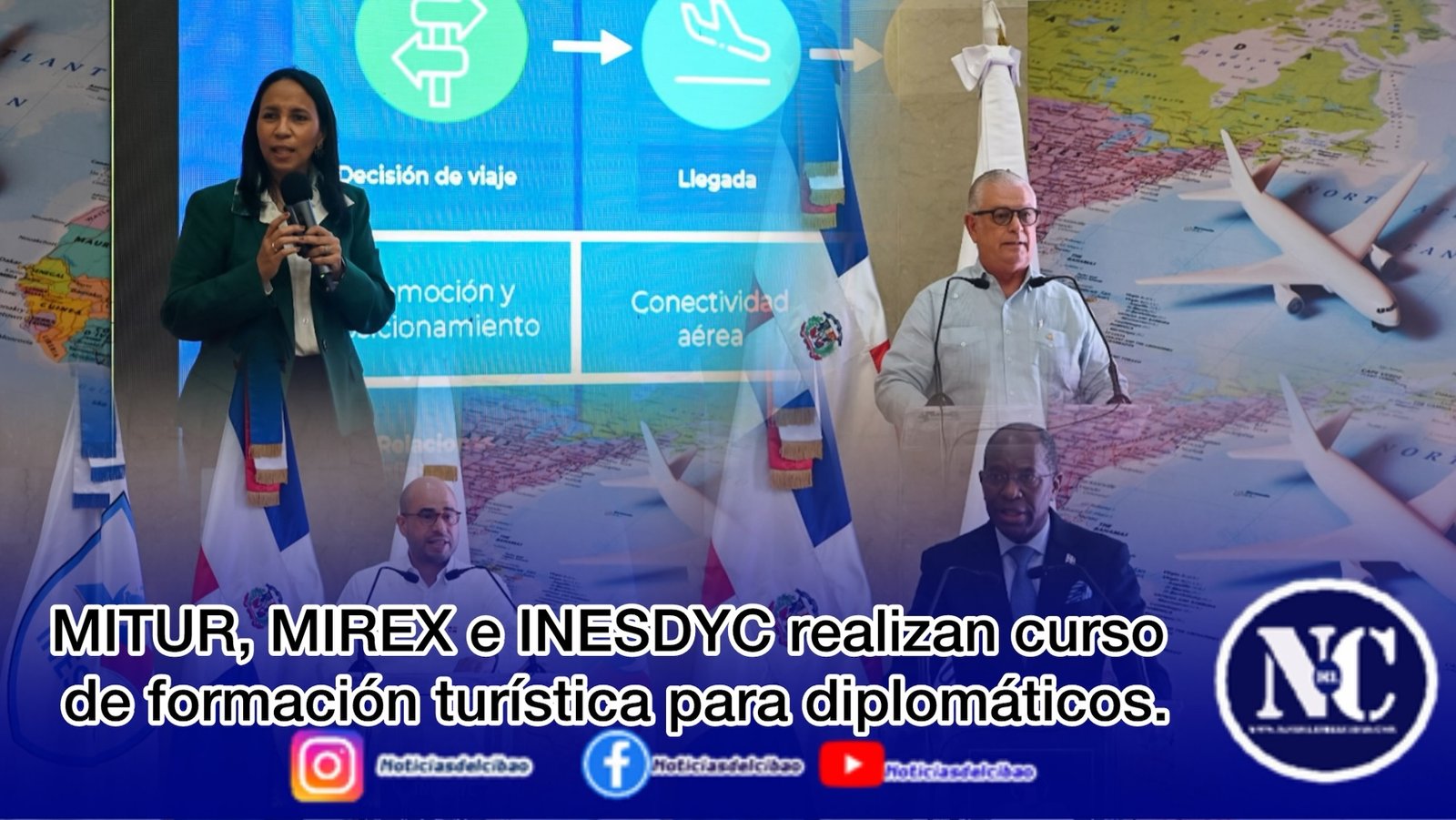 MITUR, MIREX e INESDYC realizan curso de formación turística para diplomáticos.