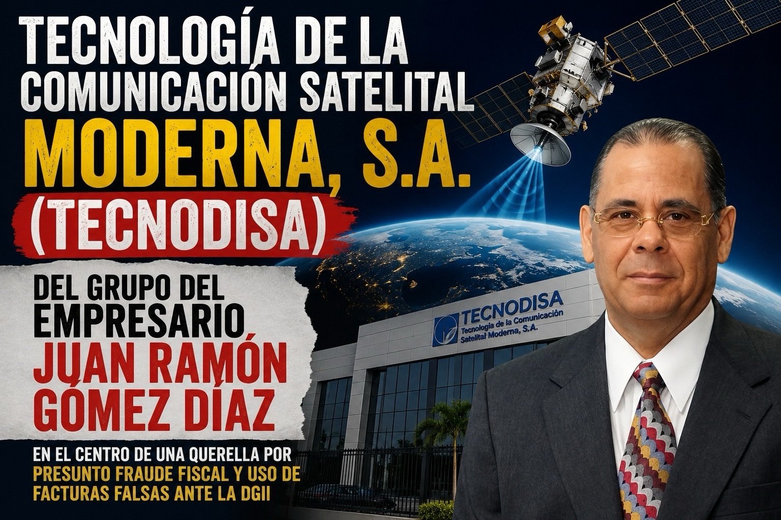 Nilson Abreu expone en televisión querella por presunto fraude fiscal que involucra a Tecnodisa y varios de sus directivos