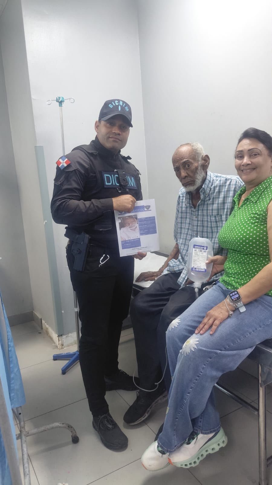 Policía Nacional localiza sano y salvo a hombre de 75 años reportado como desaparecido